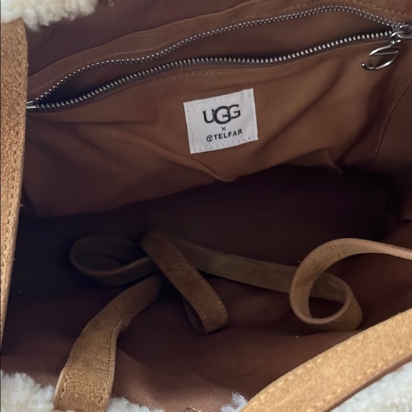 Telfar x UGG Brown Shearling med Tote Bag - Picture 4 of 5
